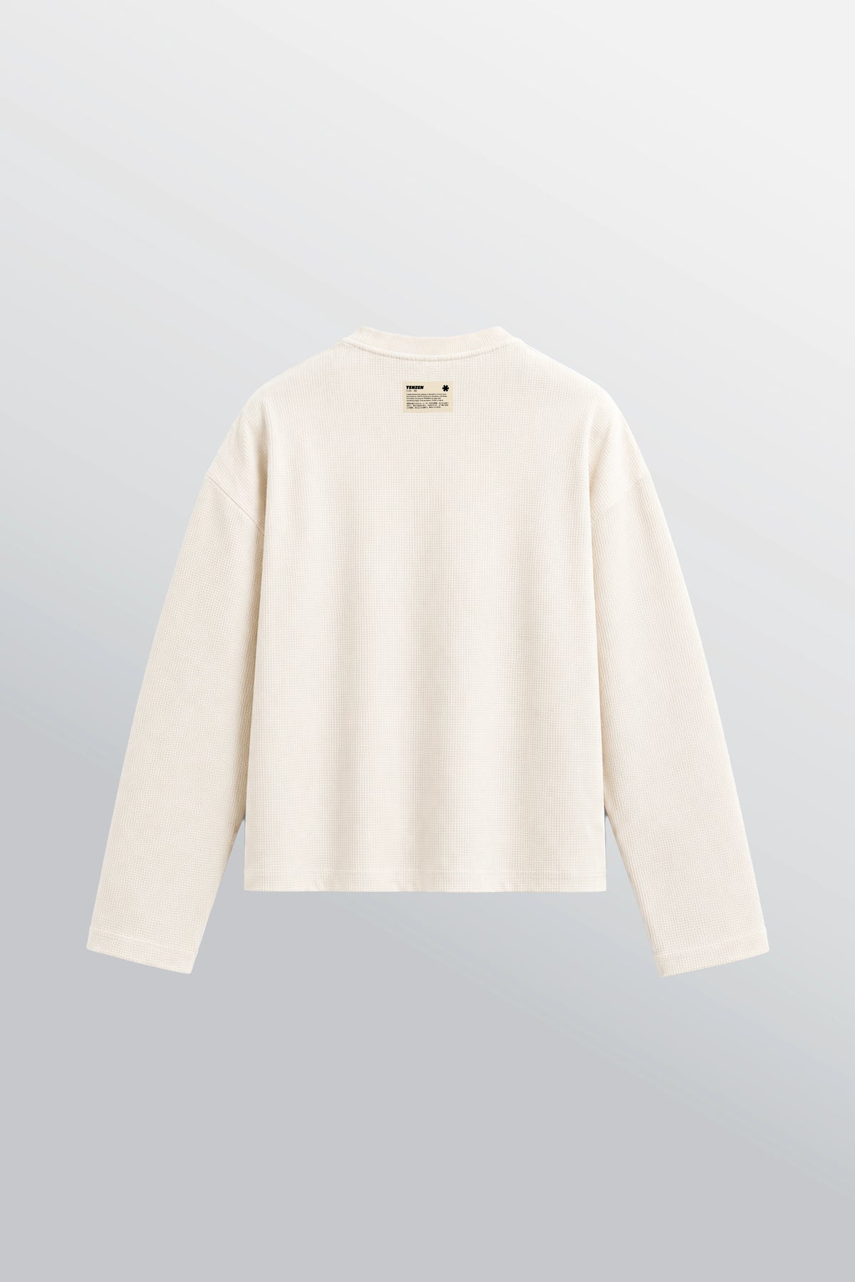 Crew Oversized Waffle Tee Off White