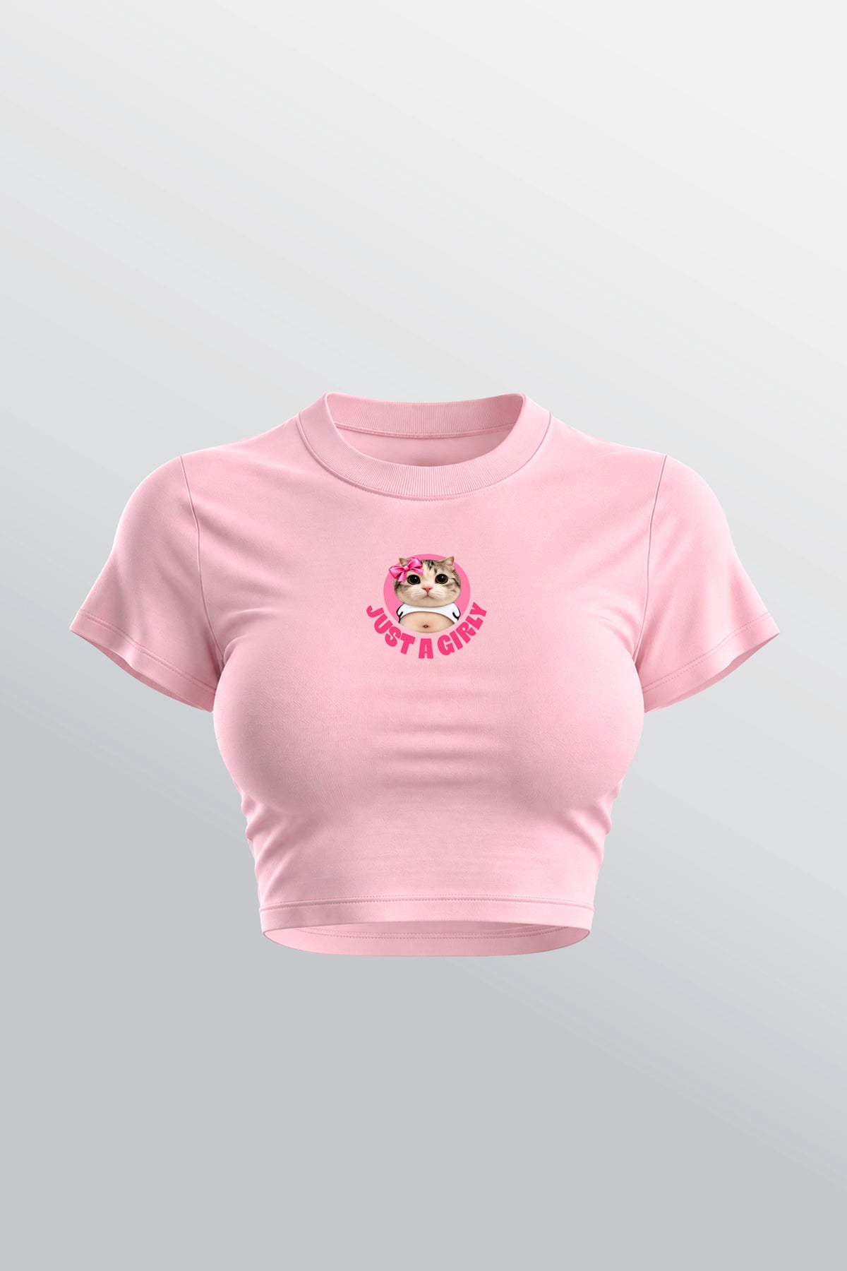 Just A Girly Baby Tee Pink