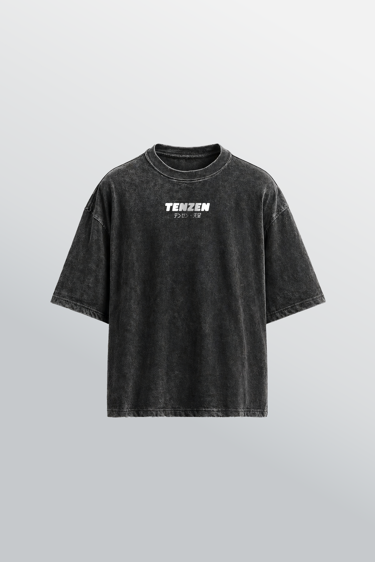 Crew Oversized Tee Acid Black