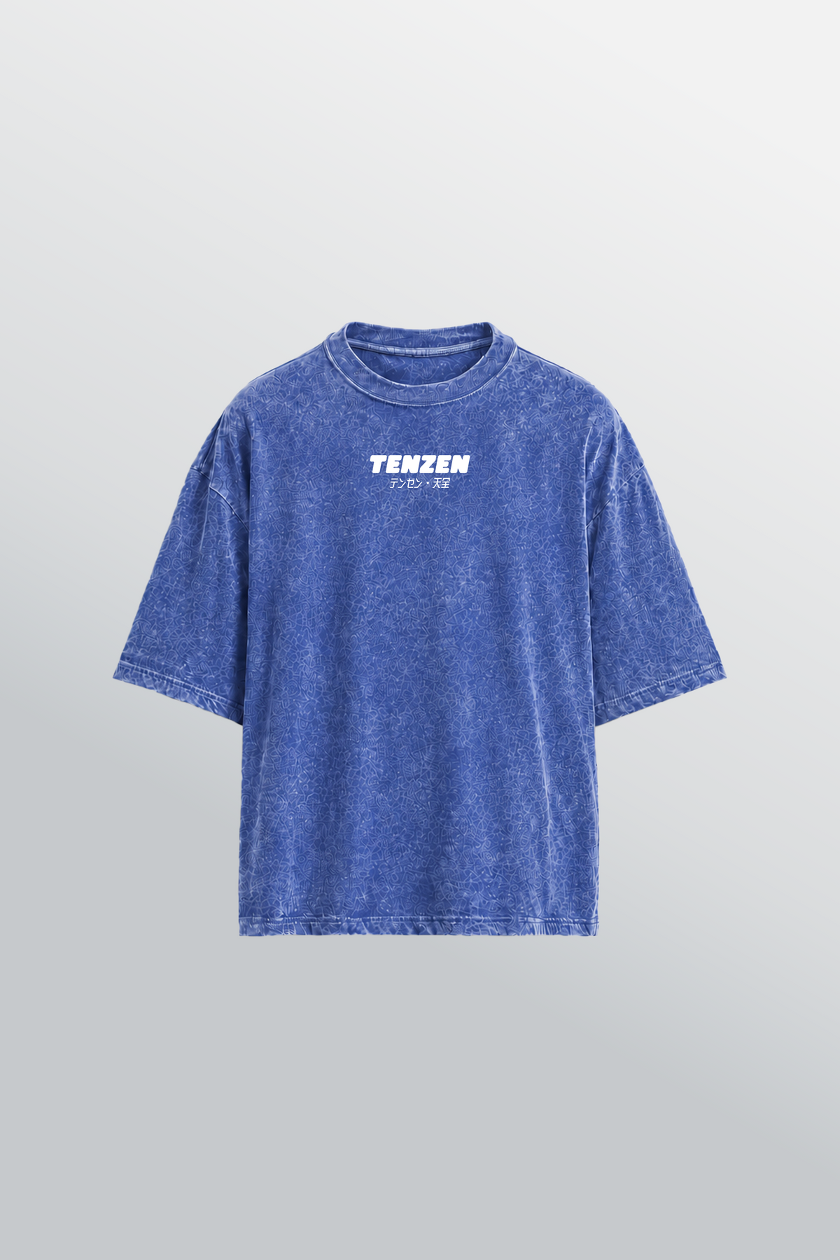 Crew Oversized Tee Acid Blue