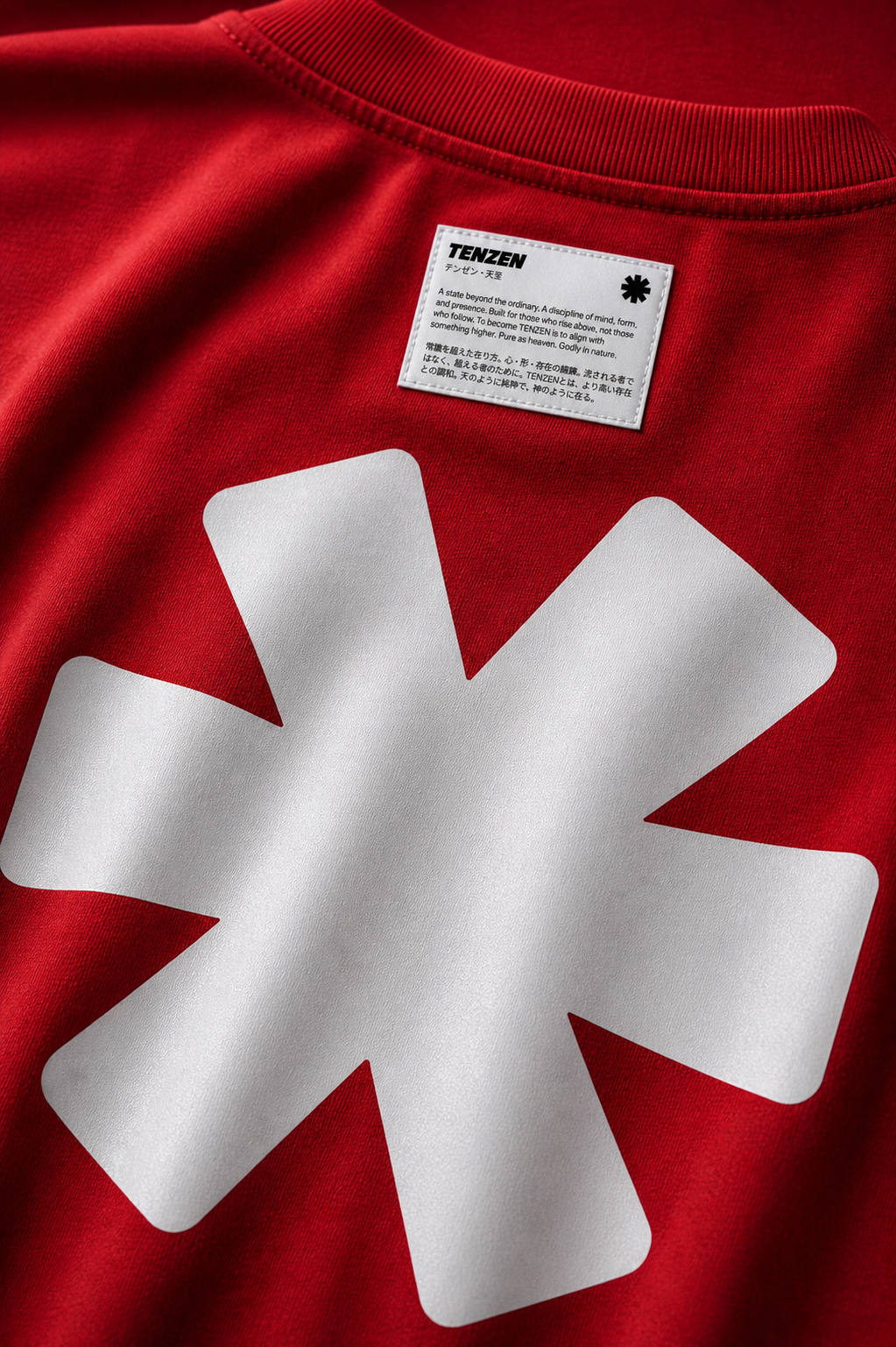 Crew Oversized Tee Red