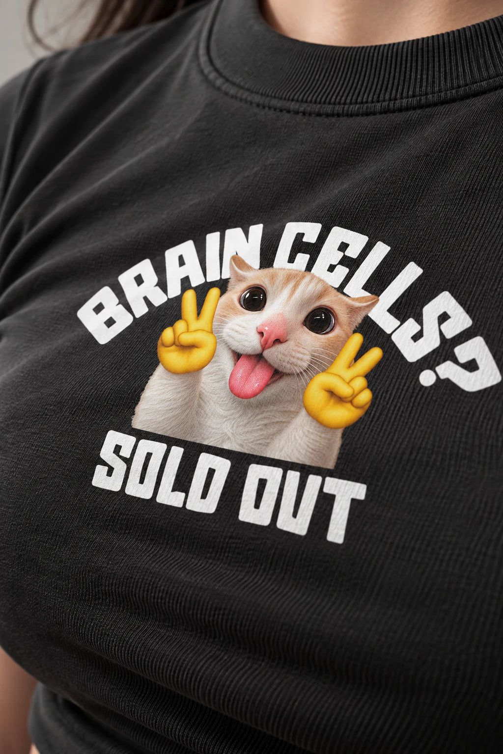 Braincells Sold Out Baby Tee Black