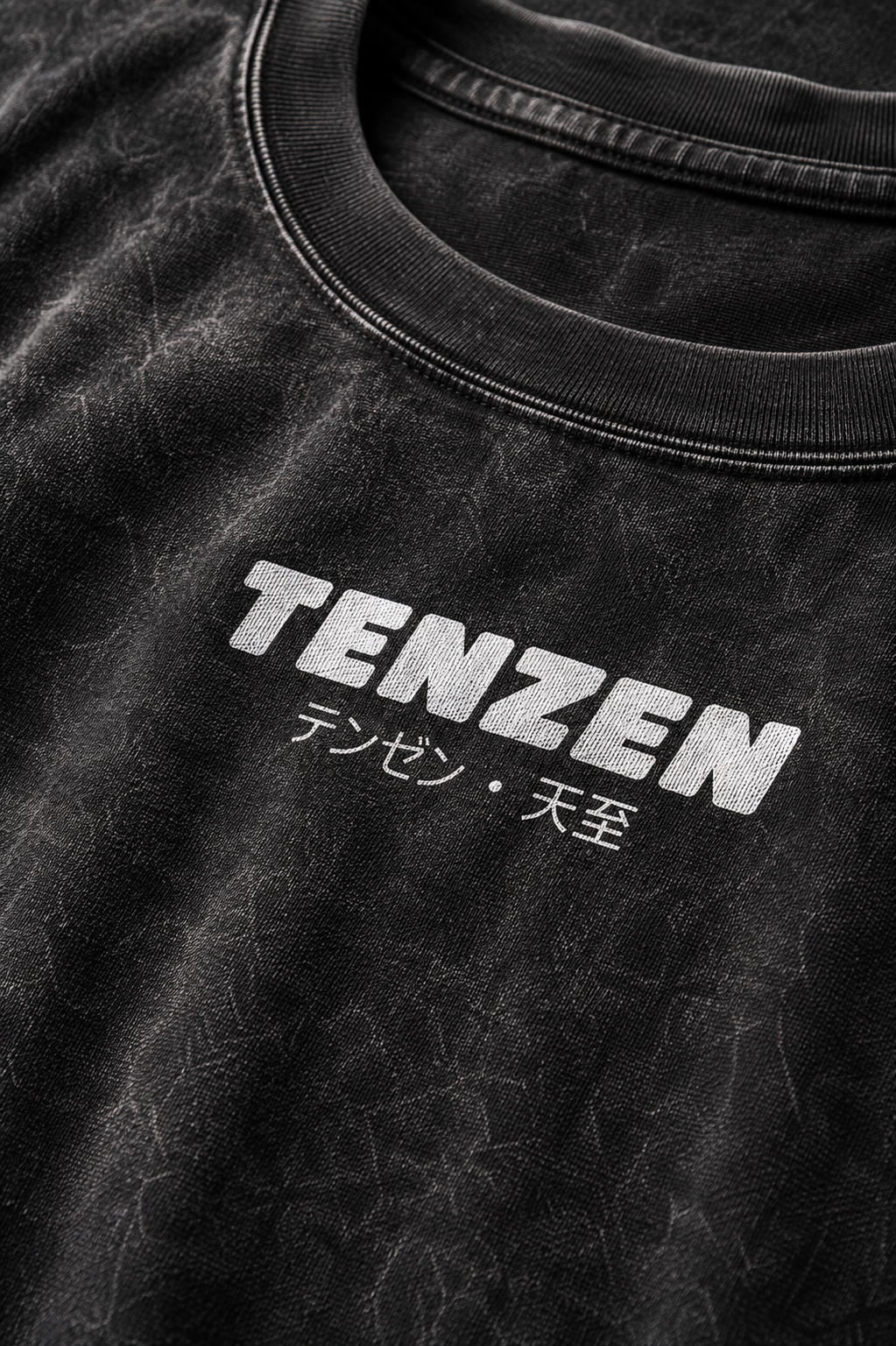 Crew Oversized Tee Acid Black