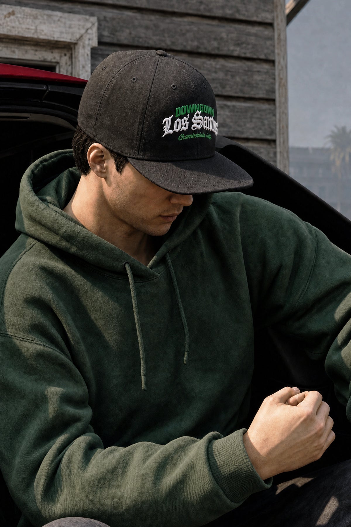 Los Santos Snapback Cap Black