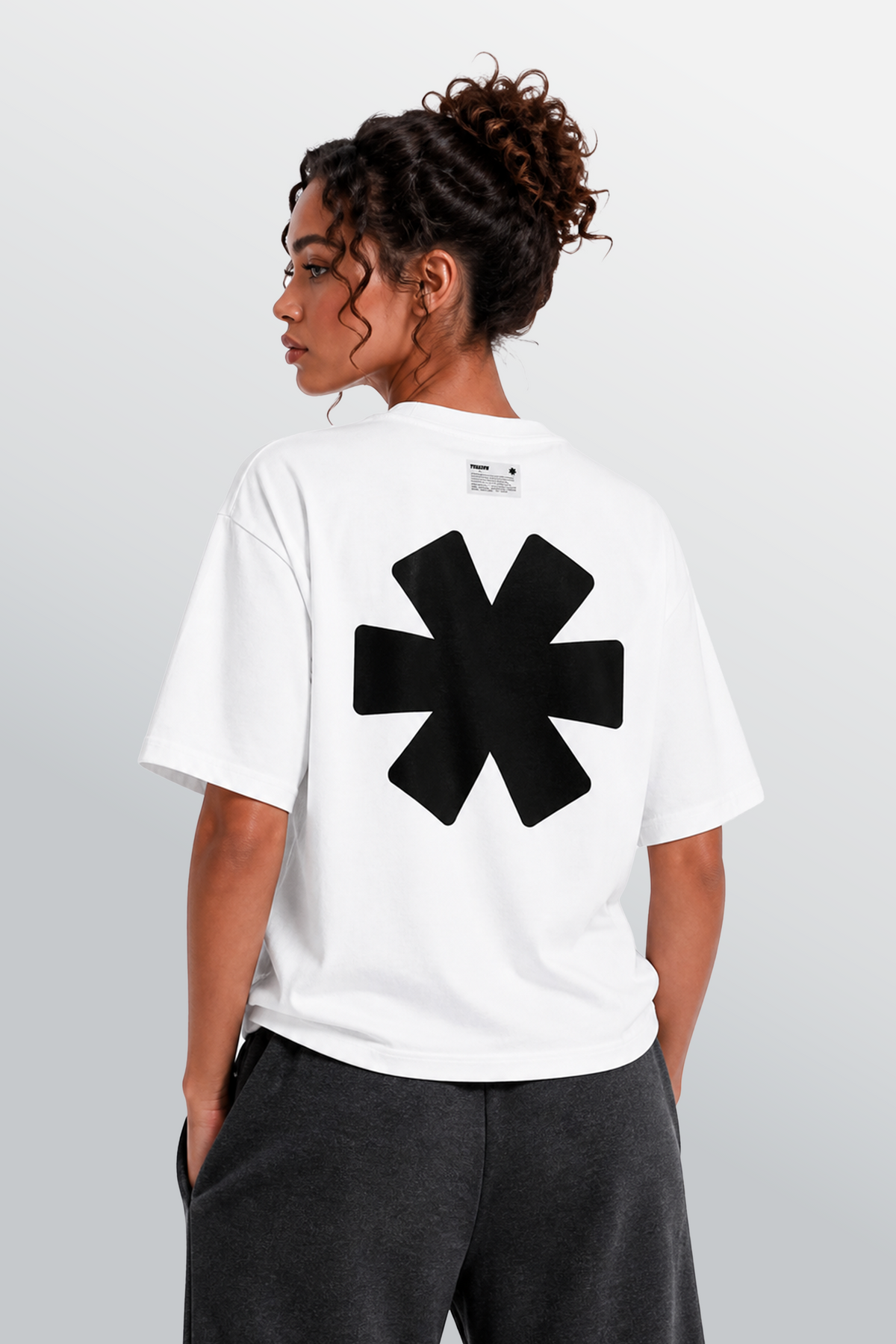 Crew Oversized Tee White
