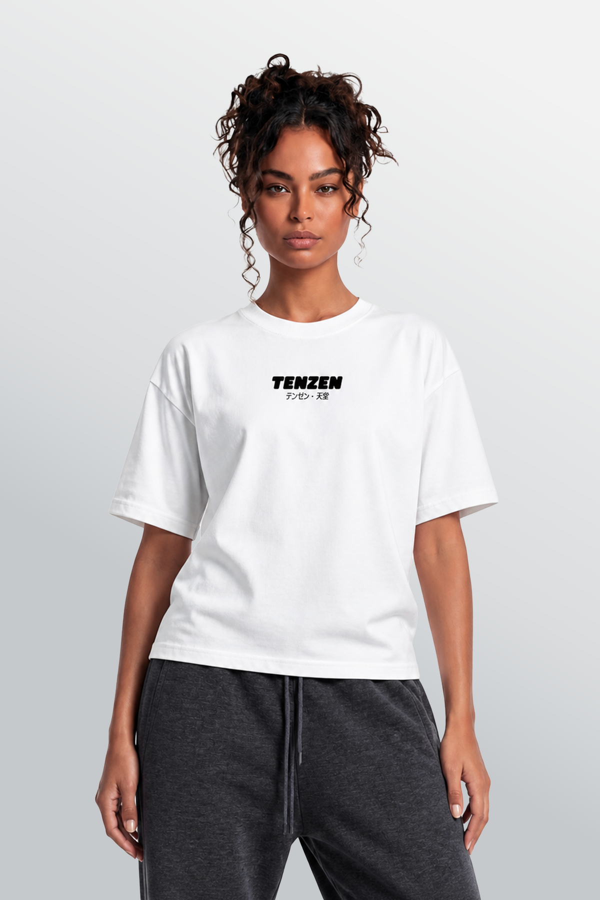 Crew Oversized Tee White