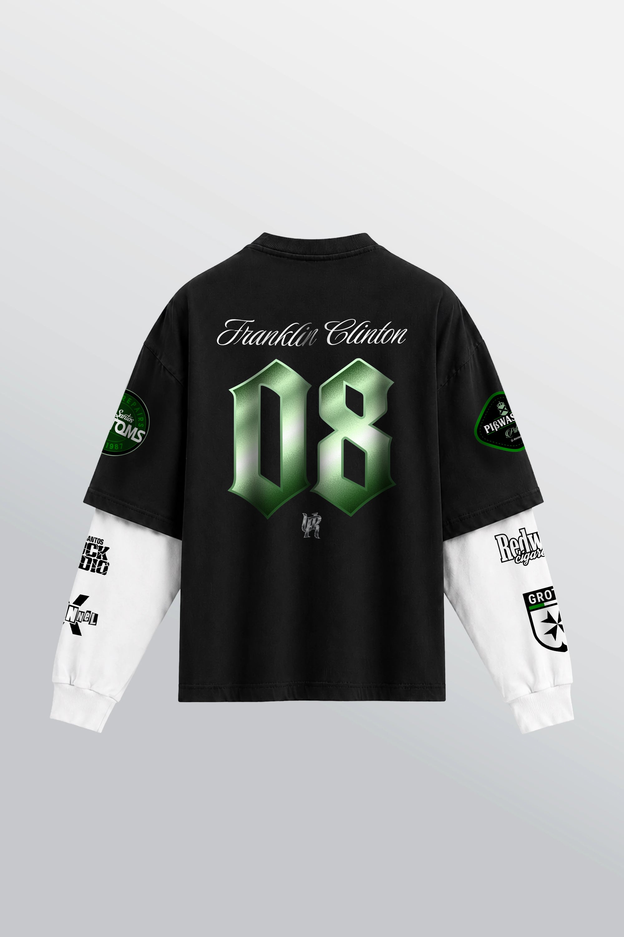 Los Santos Layered Tee Black - Back