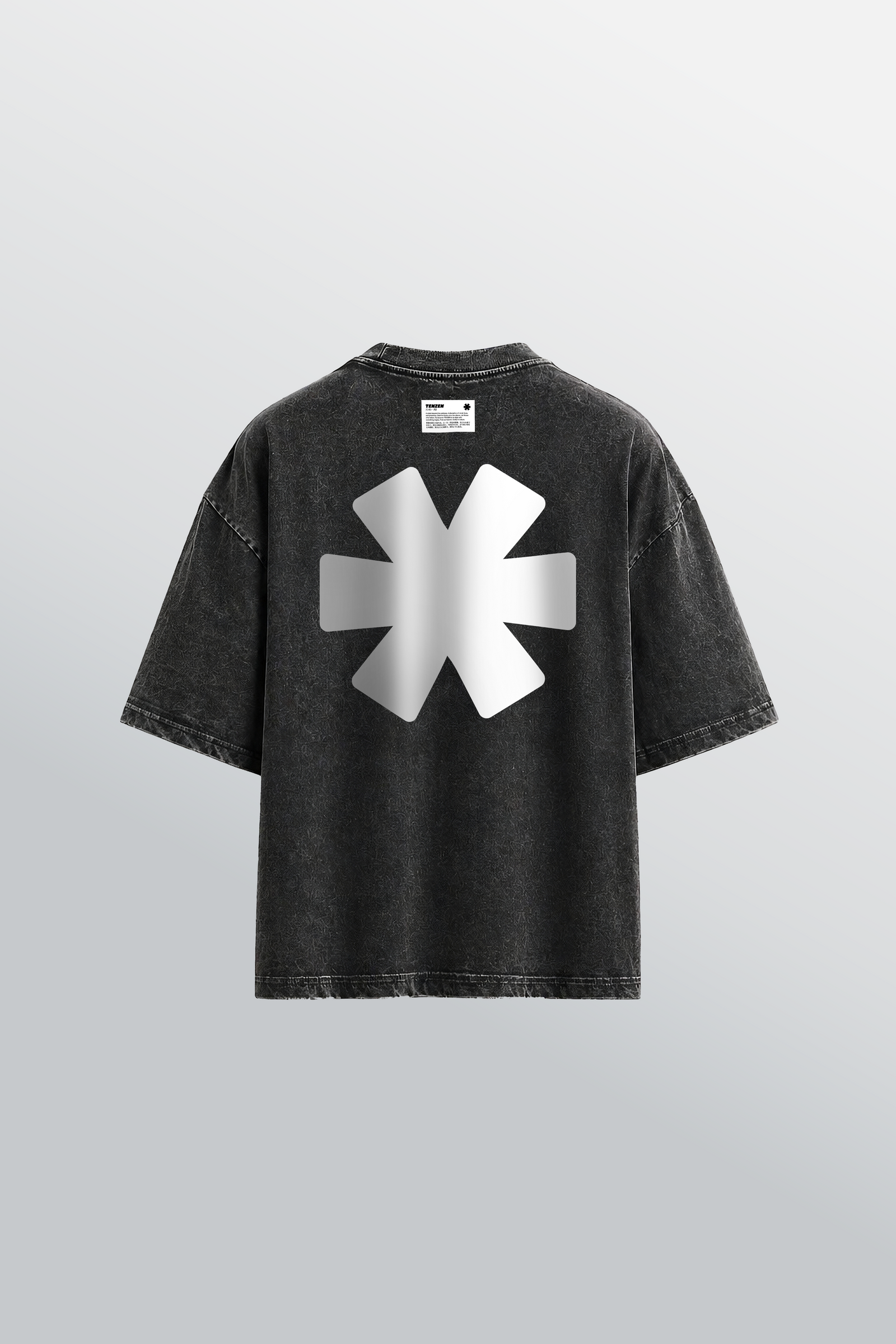Crew Oversized Tee Acid Black