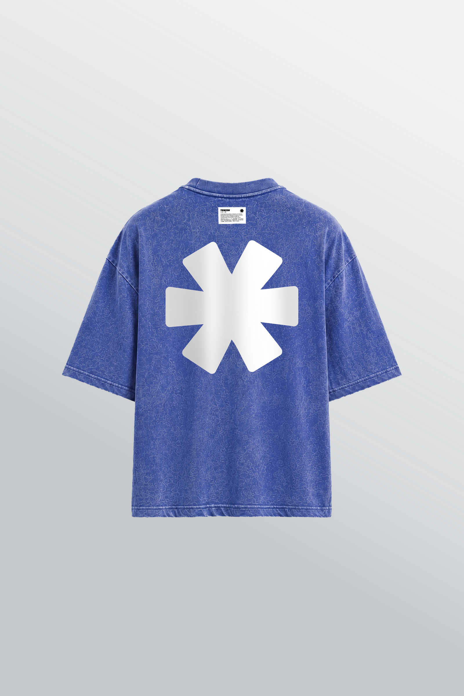 Crew Oversized Tee Acid Blue