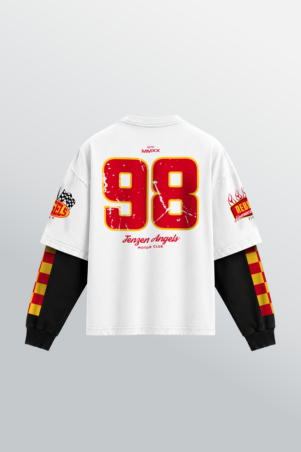 Tokyo Sport Layered Tee White