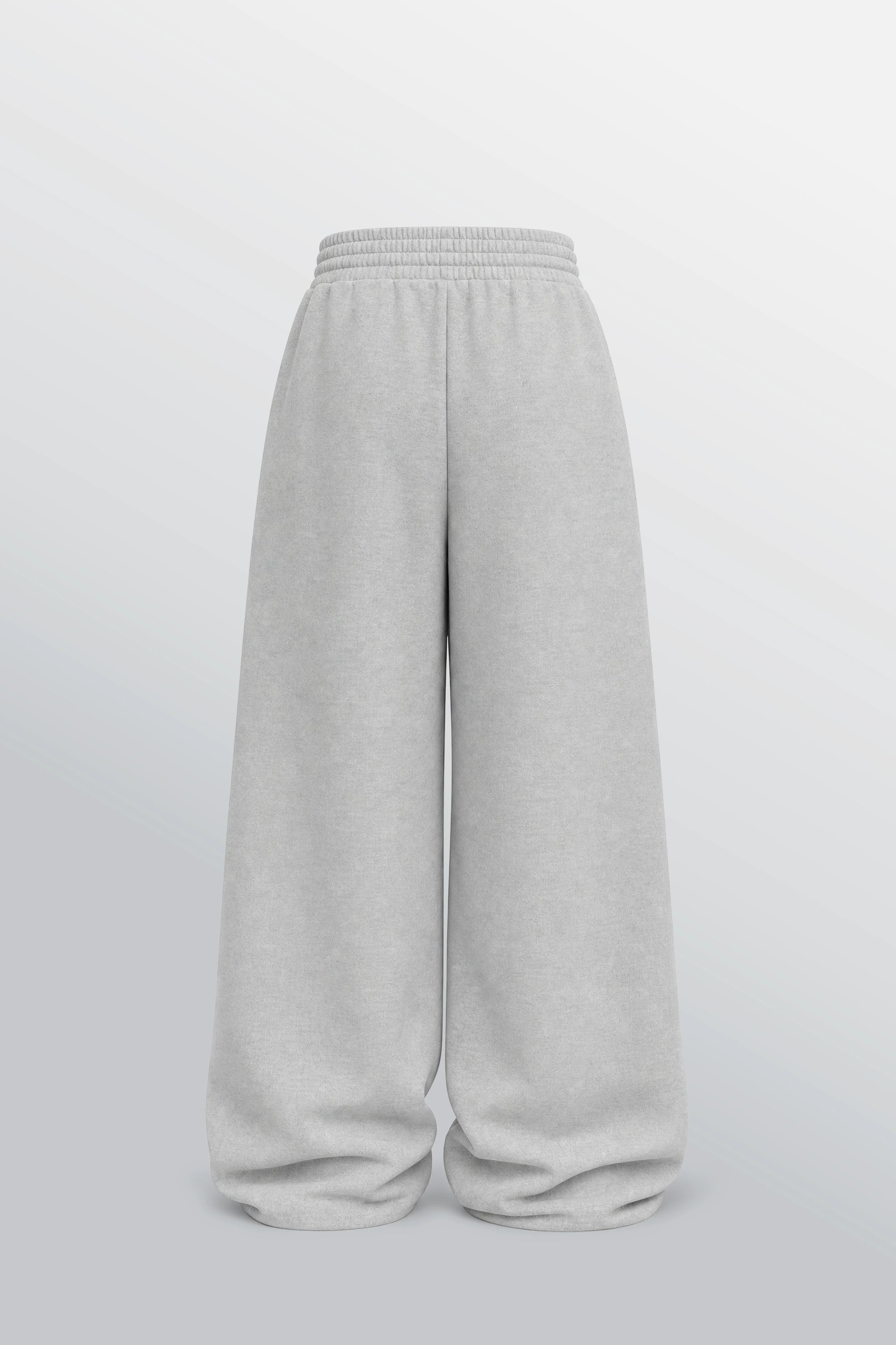 Impermanent Sakura Loose-Fit Sweatpants Grey - Back