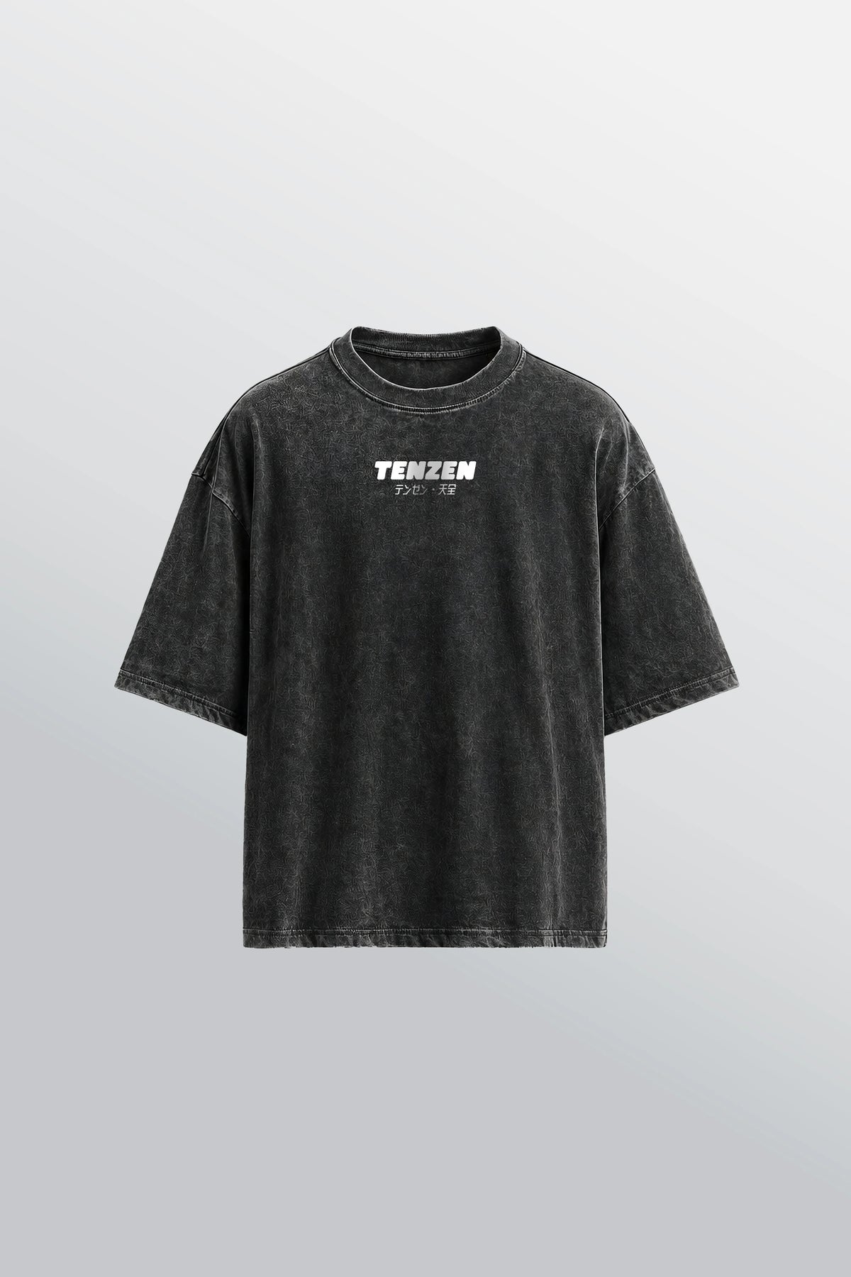 Crew Oversized Tee Acid Black