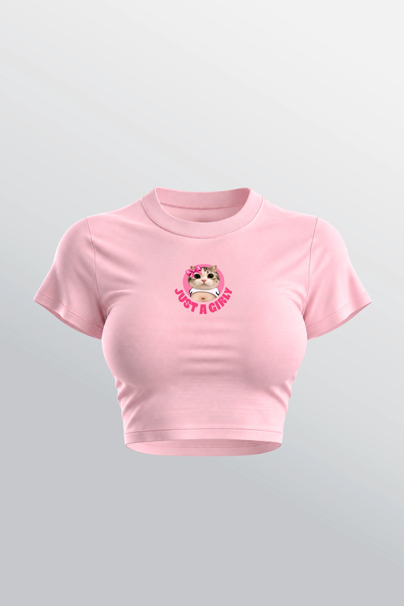 Just A Girly Baby Tee Pink