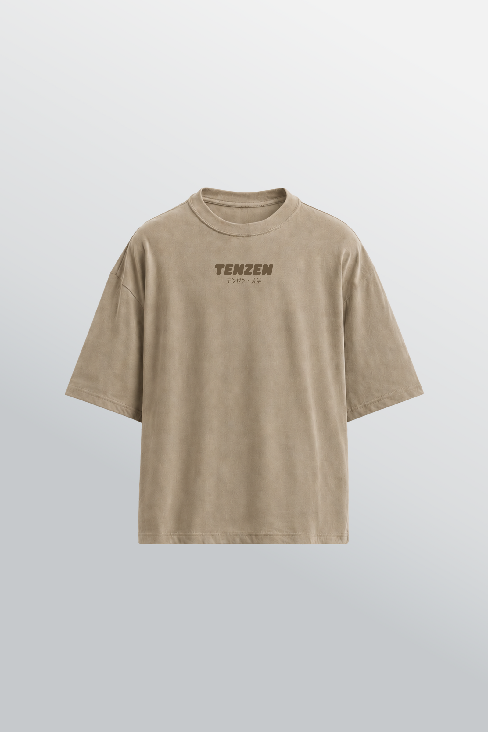 Crew Oversized Tee Beige