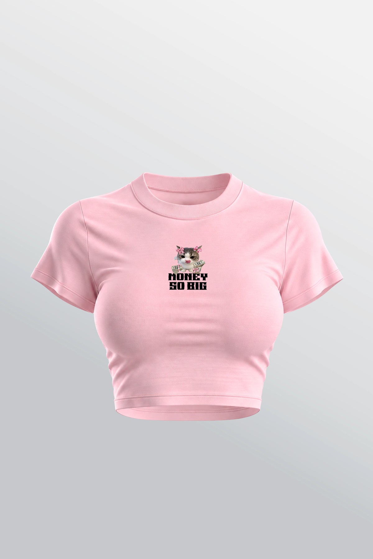 Money So Big Baby Tee Pink