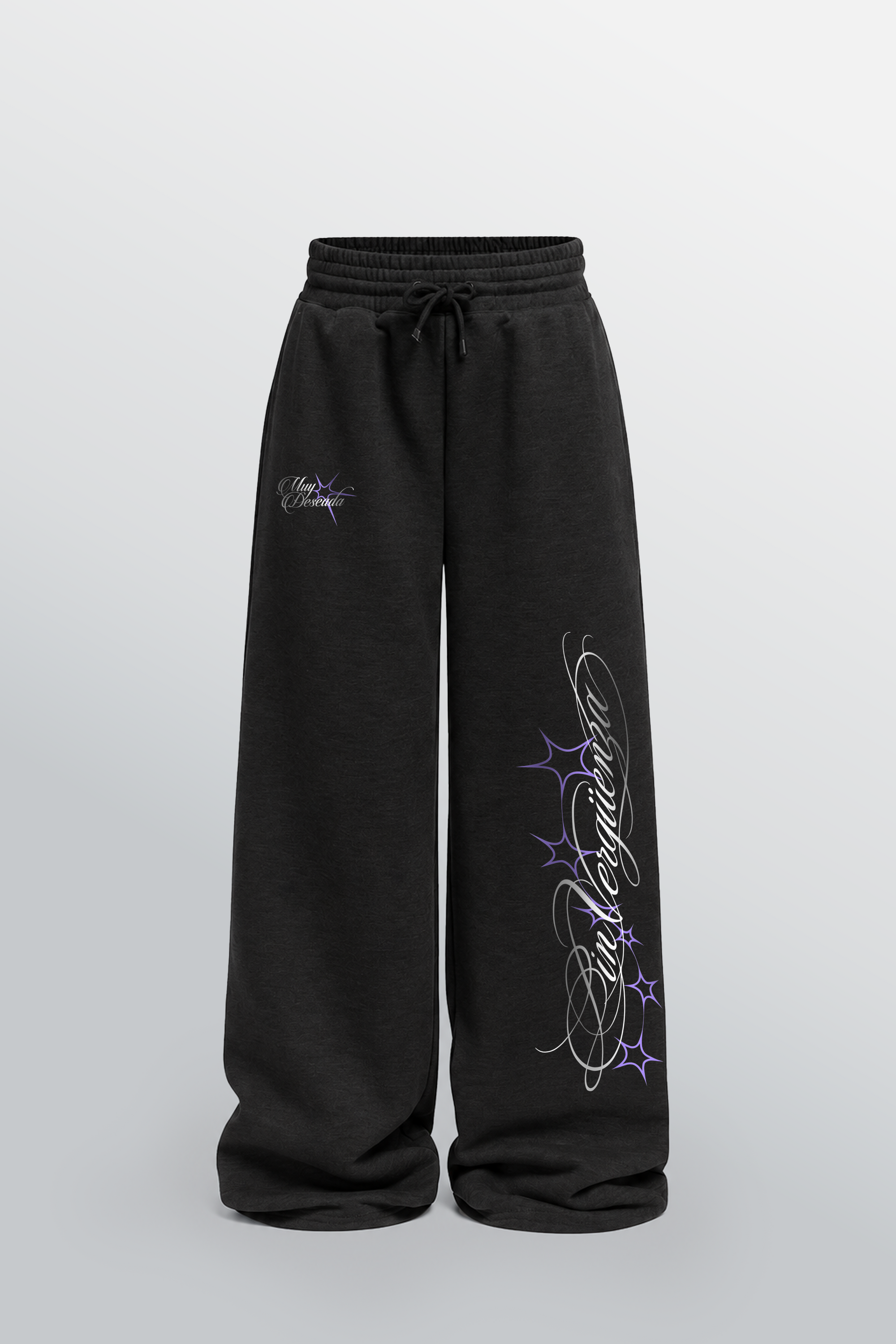 Bon Appetit Loose-Fit Sweatpants Black