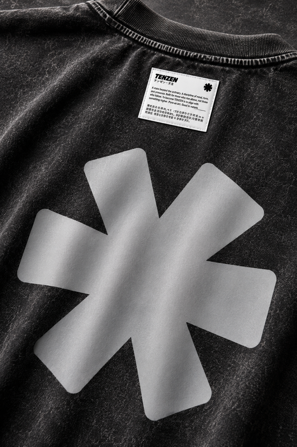 Crew Oversized Tee Acid Black