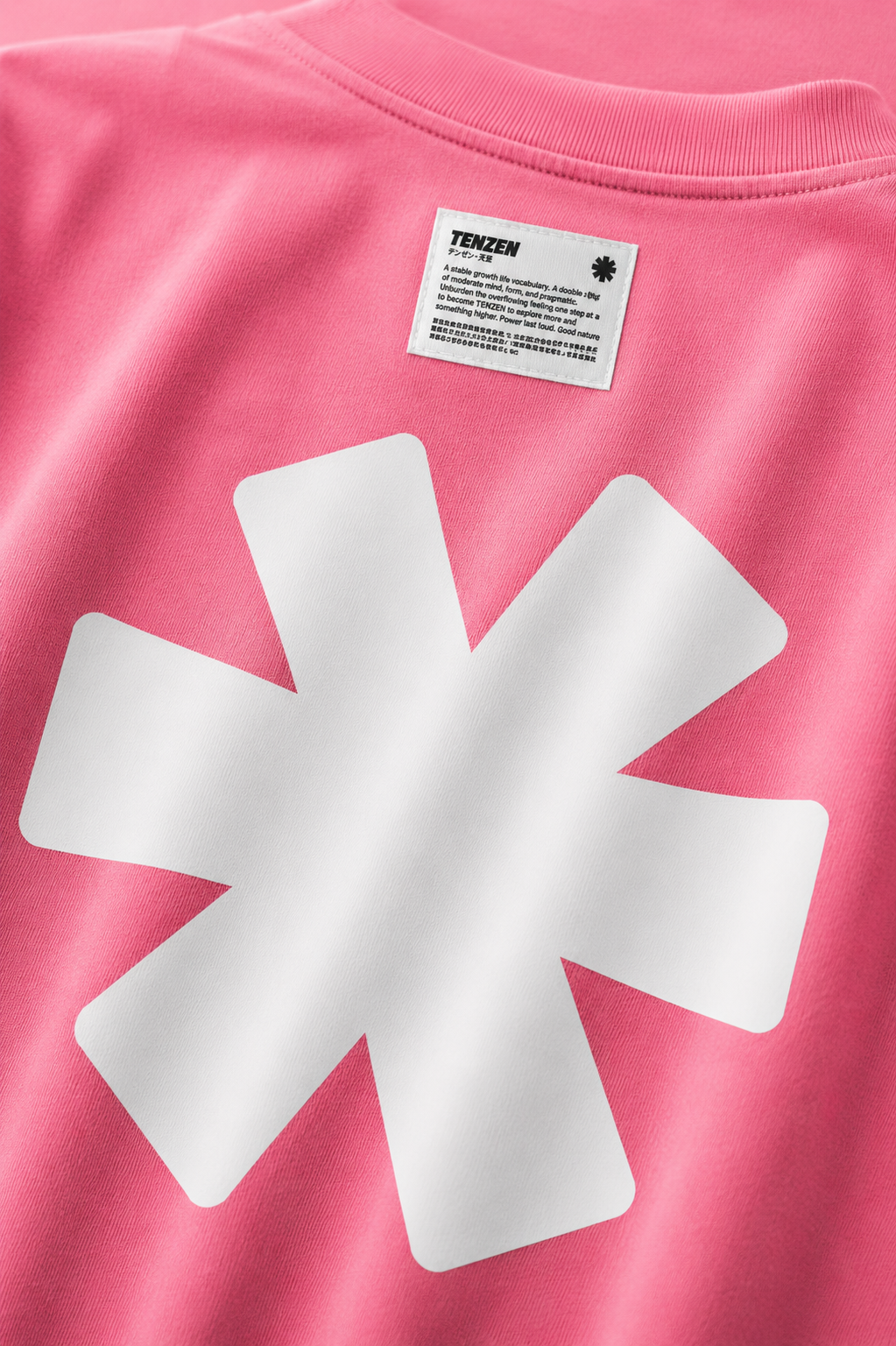 Crew Oversized Tee Pink