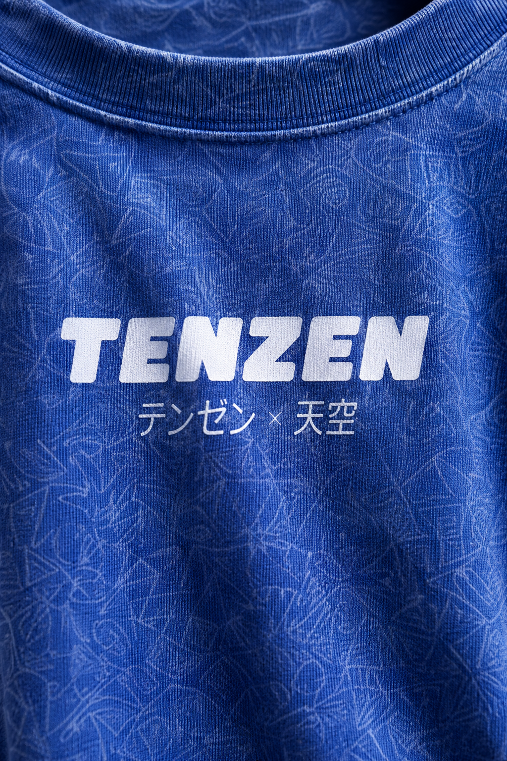 Crew Oversized Tee Acid Blue