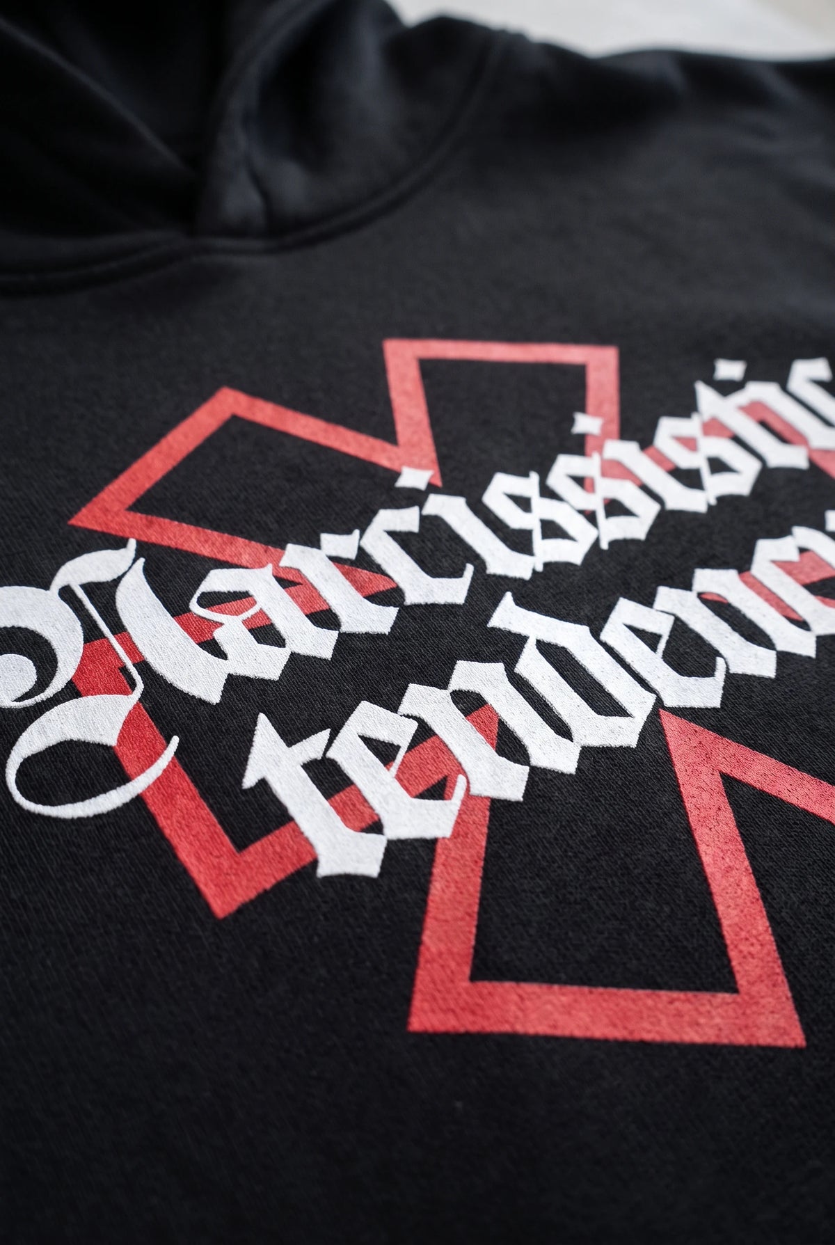 Narcissistic Tendency Oversized Hoodie Black