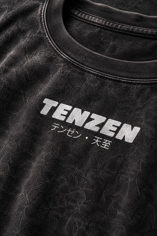 Crew Oversized Tee Acid Black