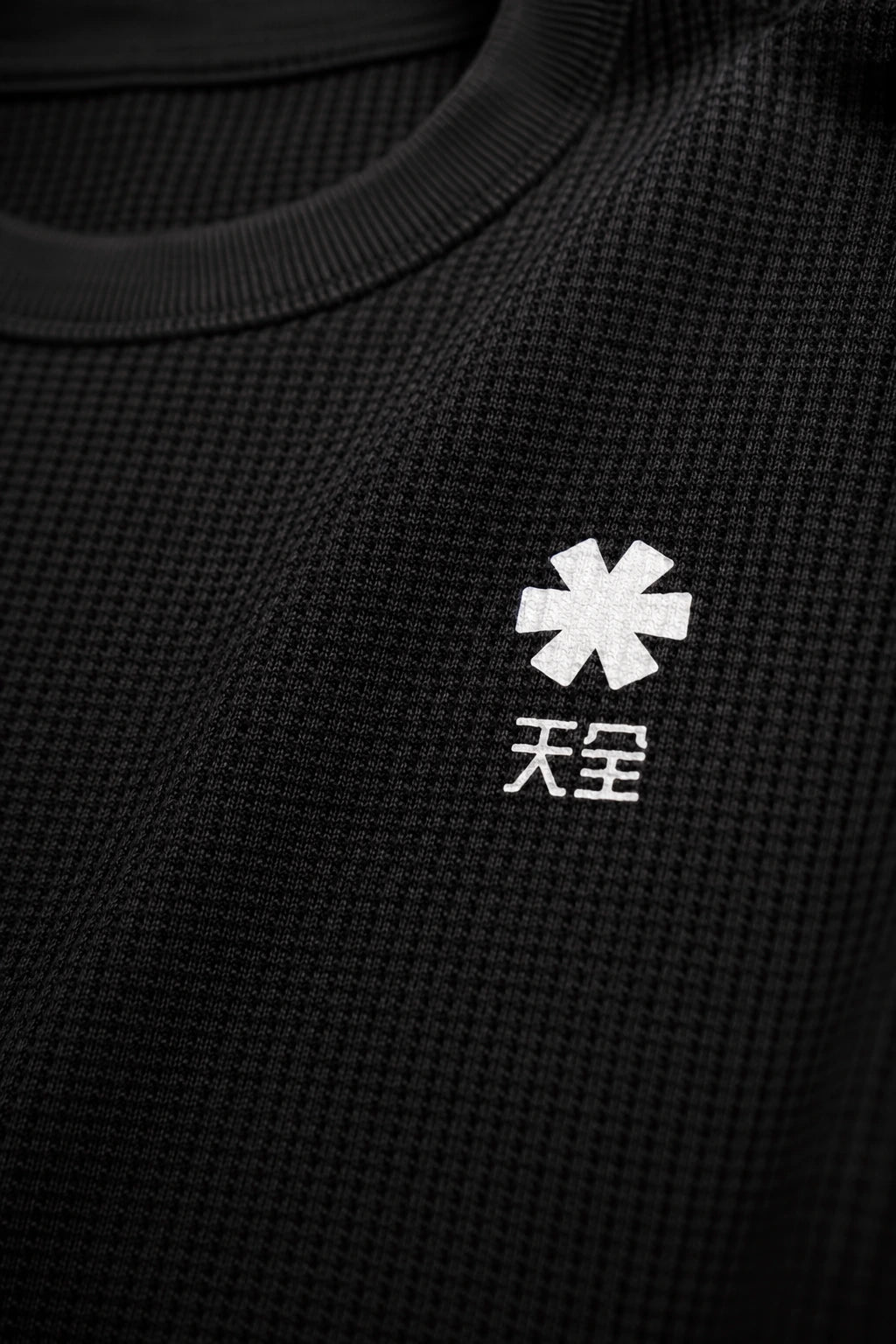 Crew Oversized Waffle Tee Black