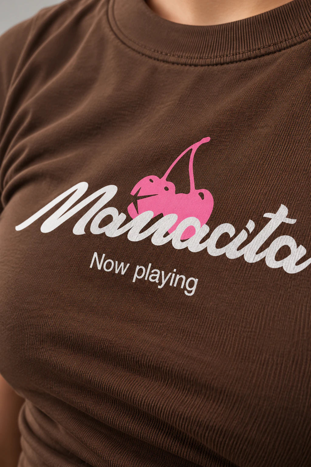 Mamacita Baby Tee Brown