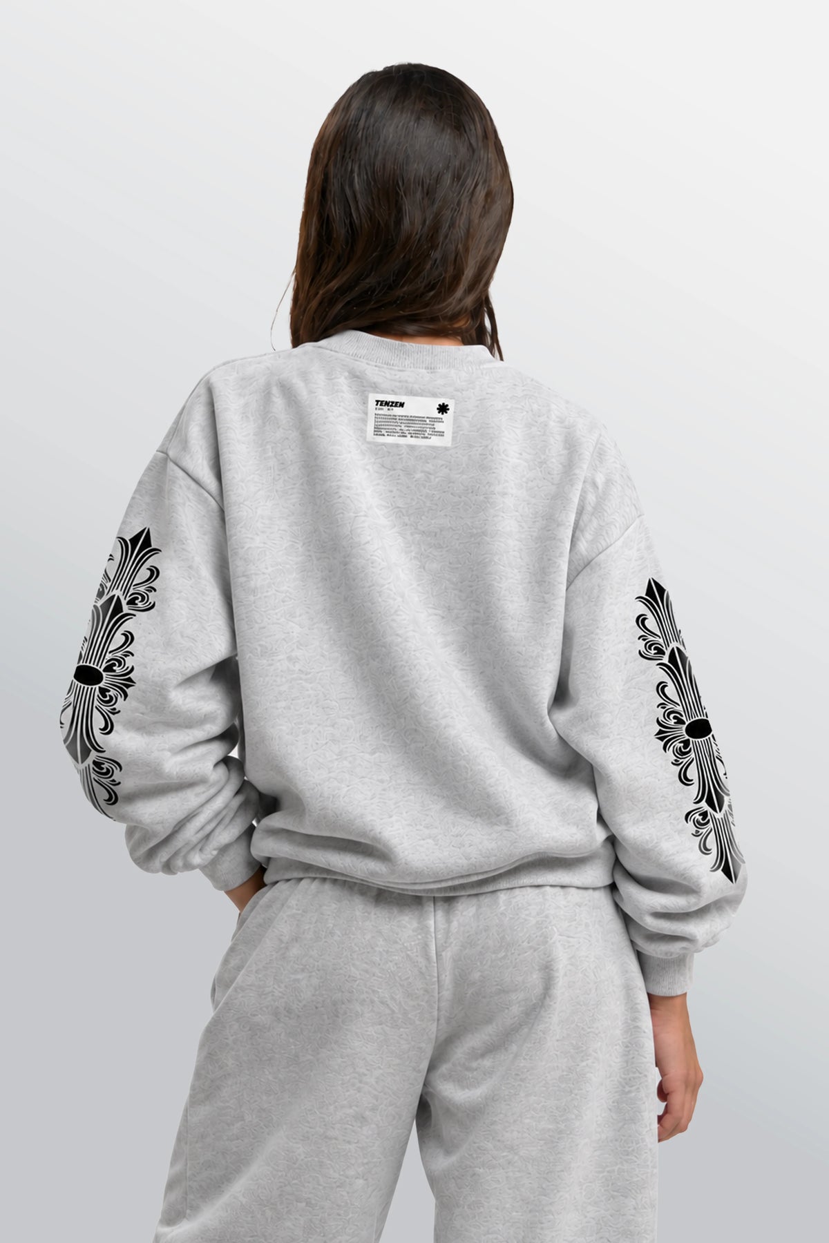 Kingdom Of Northumbria Oversized Sweatshirt White