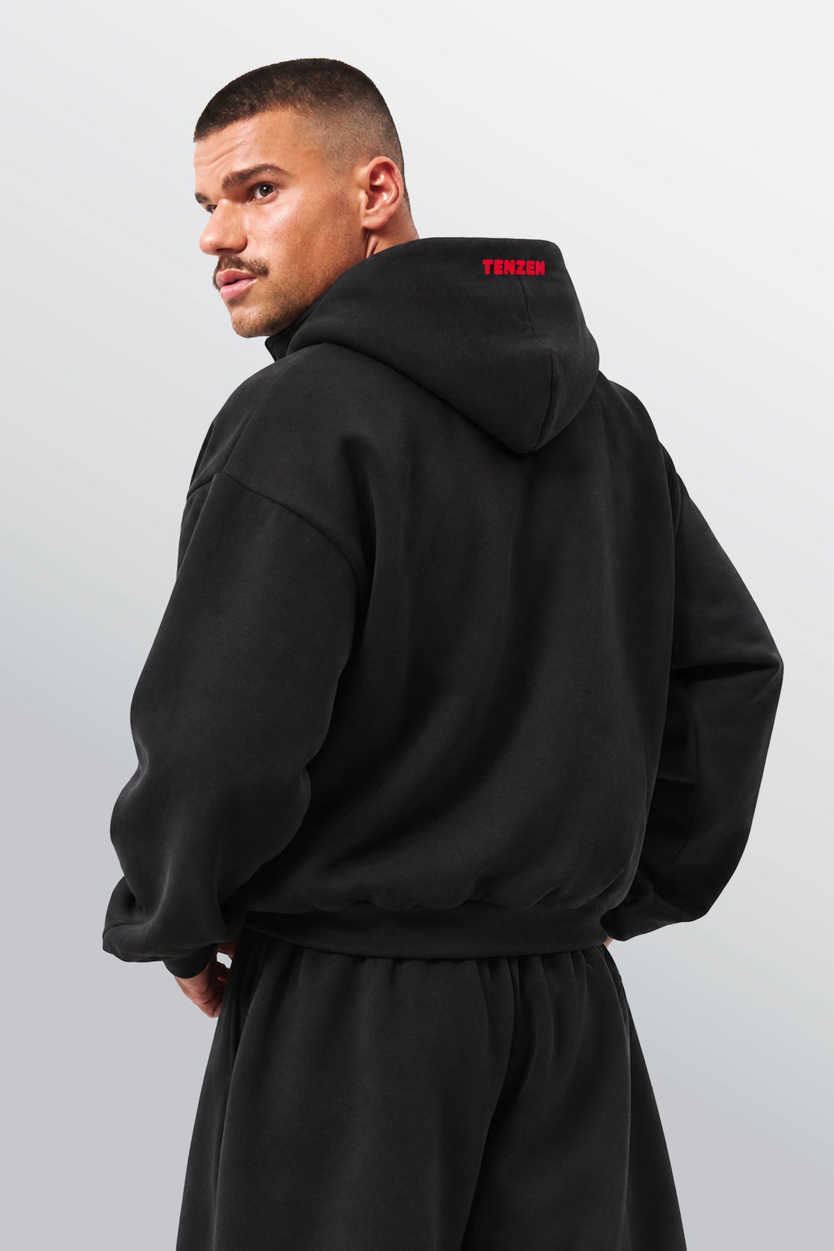 Narcissistic Tendency Oversized Hoodie Black