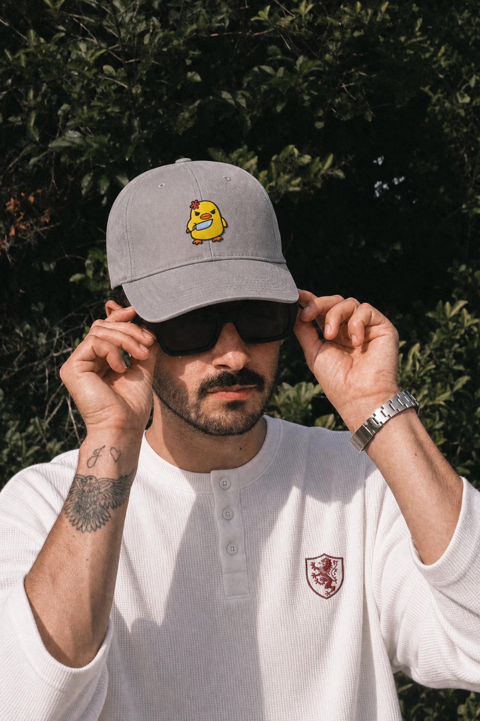 Dont Duck With Me Ottoman Baseball Cap Grey