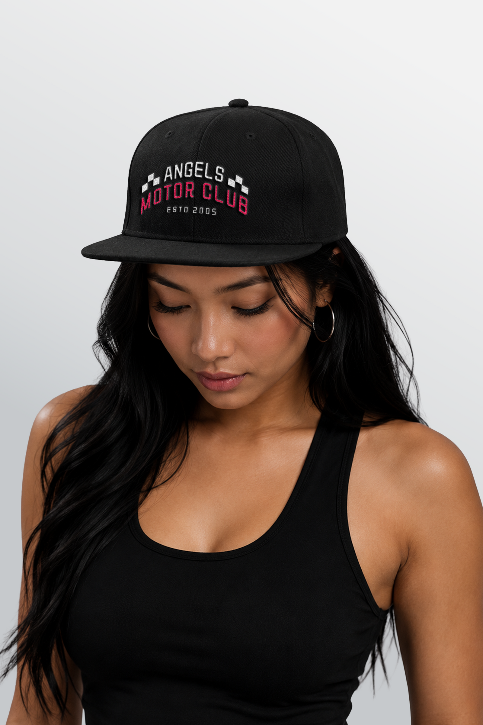 Angels Motor Club Snapback Cap Black