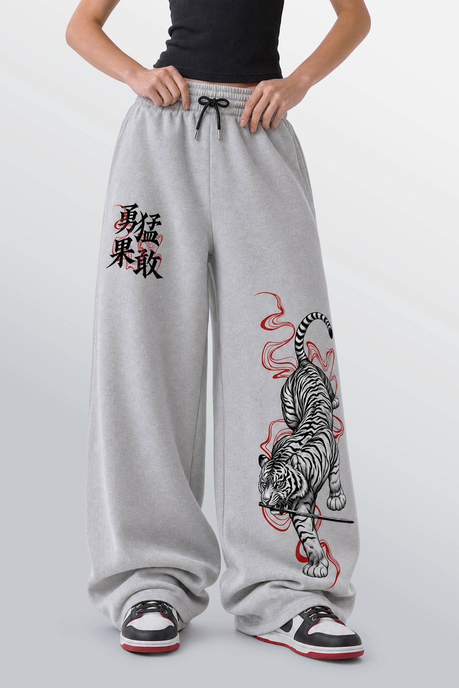 Brave Tora Loose-Fit Sweatpants Grey