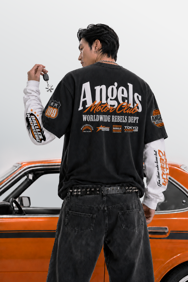 Shibuya Division Layered Tee Black