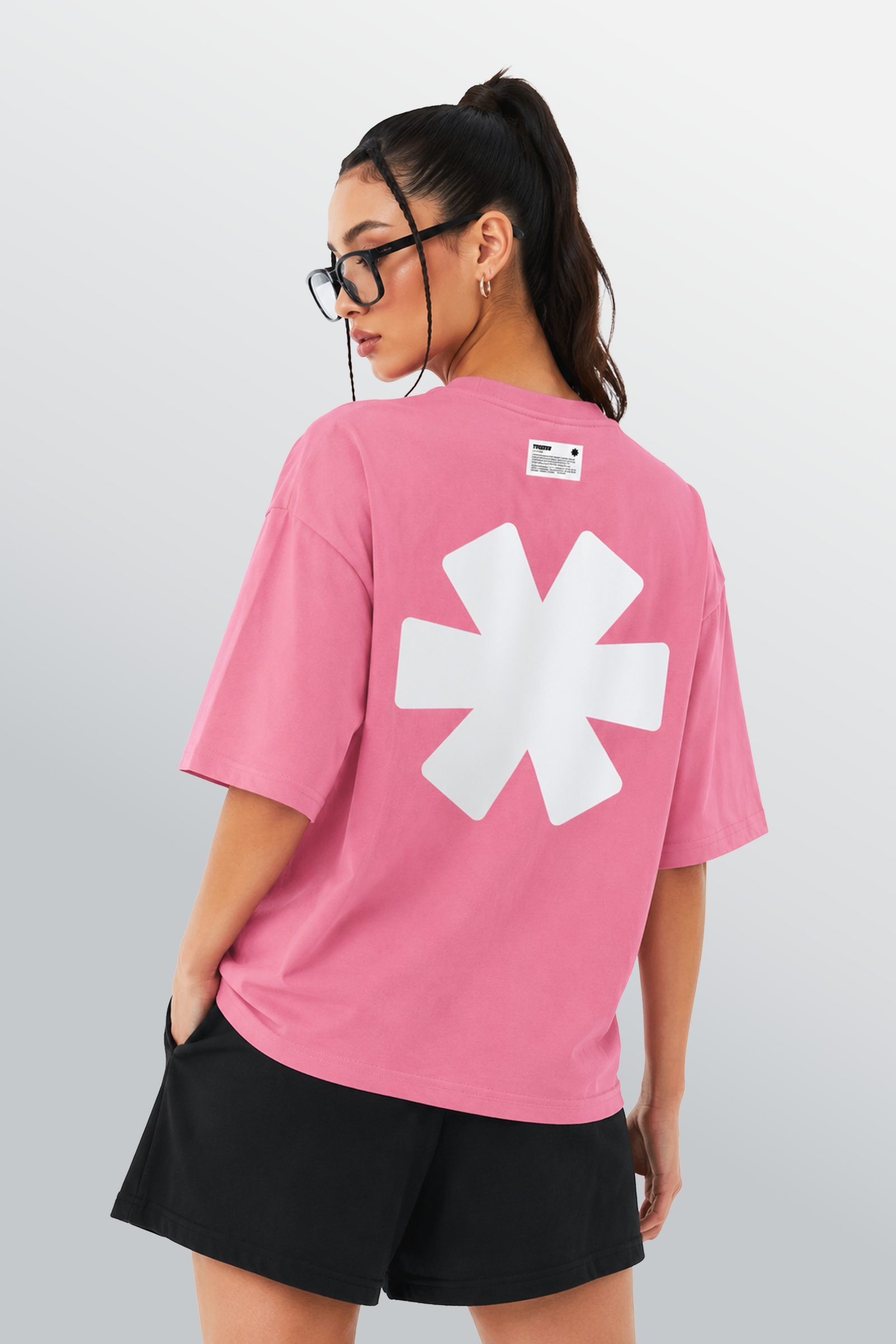Crew Oversized Tee Pink