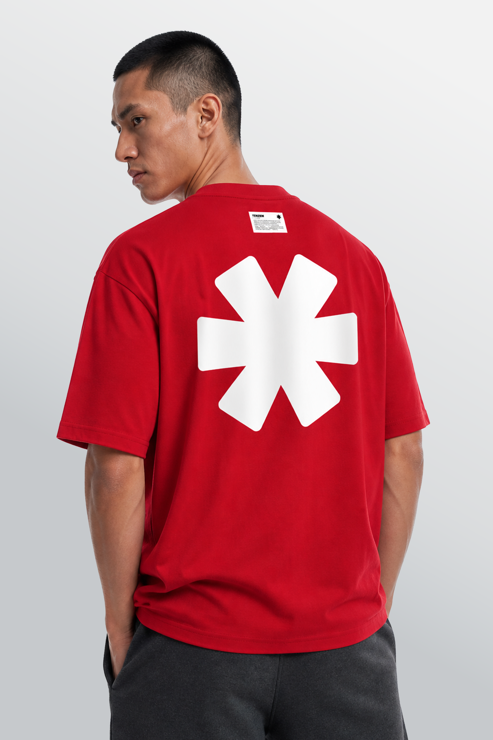 Crew Oversized Tee Red
