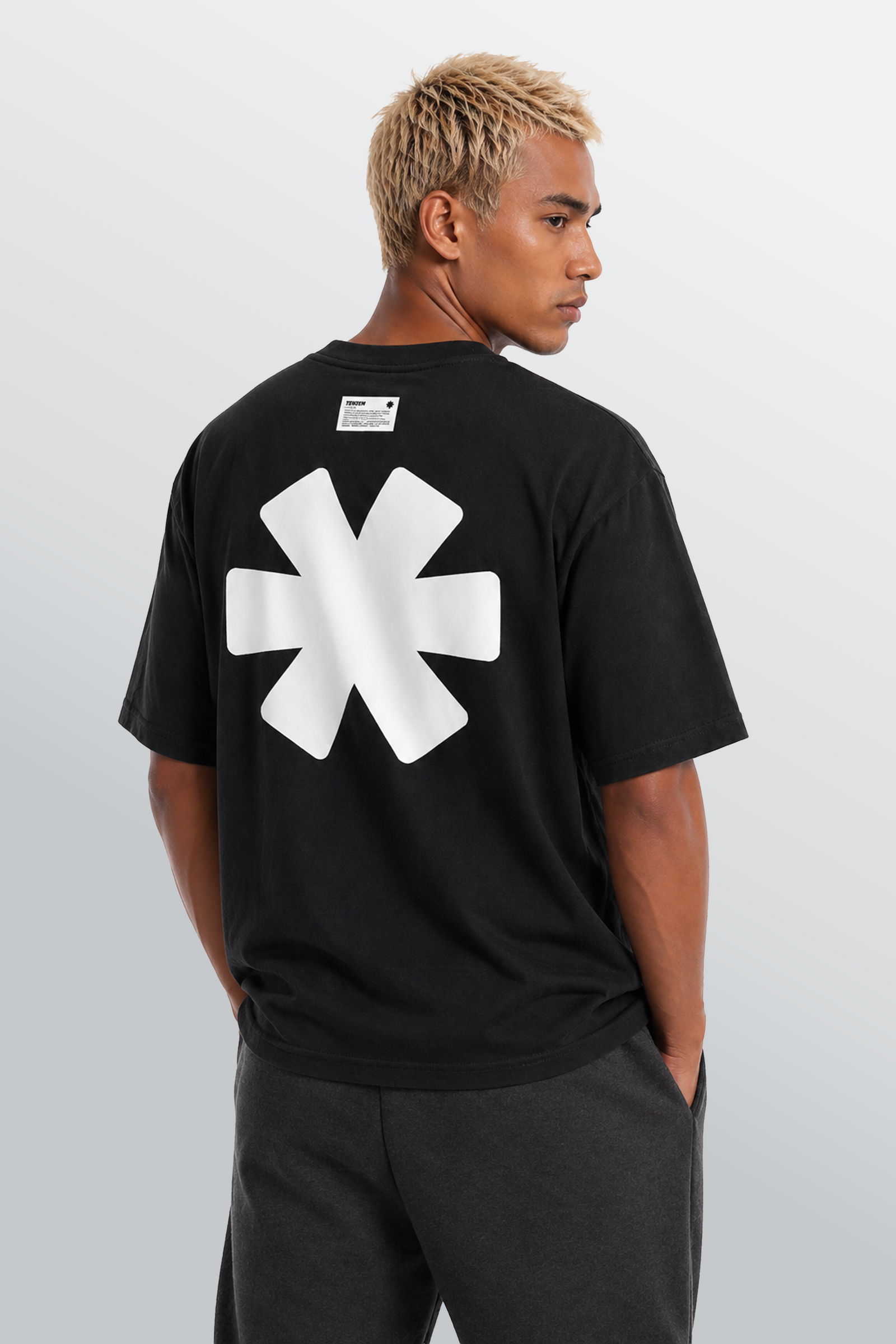 Crew Oversized Tee Black