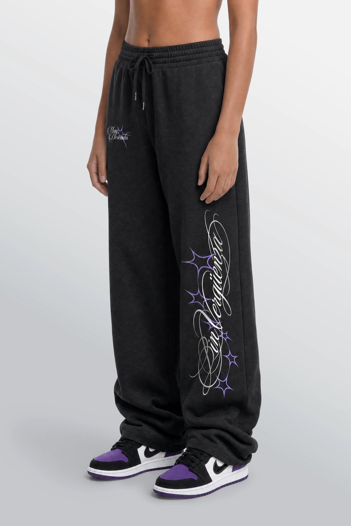Bon Appetit Loose-Fit Sweatpants Black