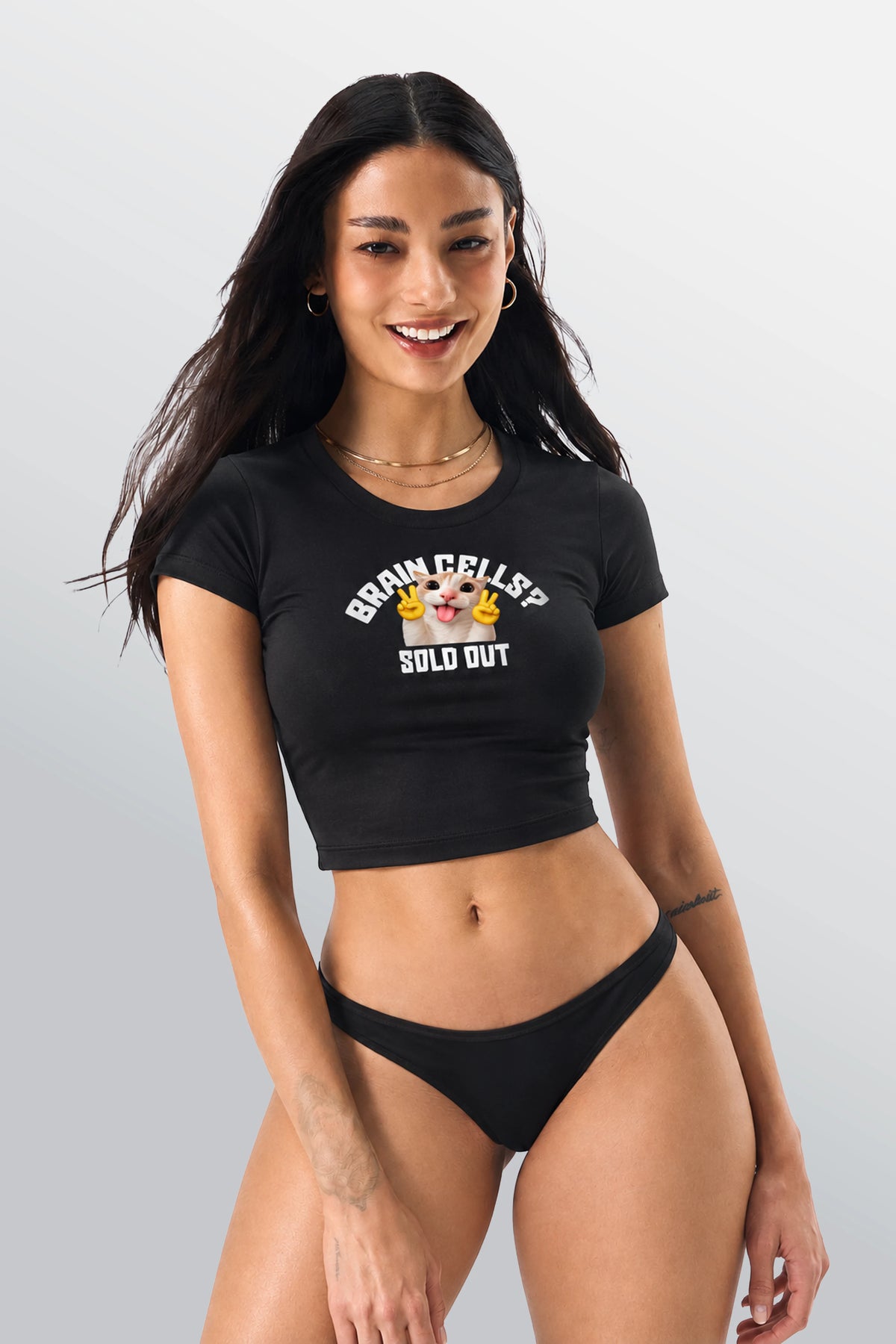 Braincells Sold Out Baby Tee Black