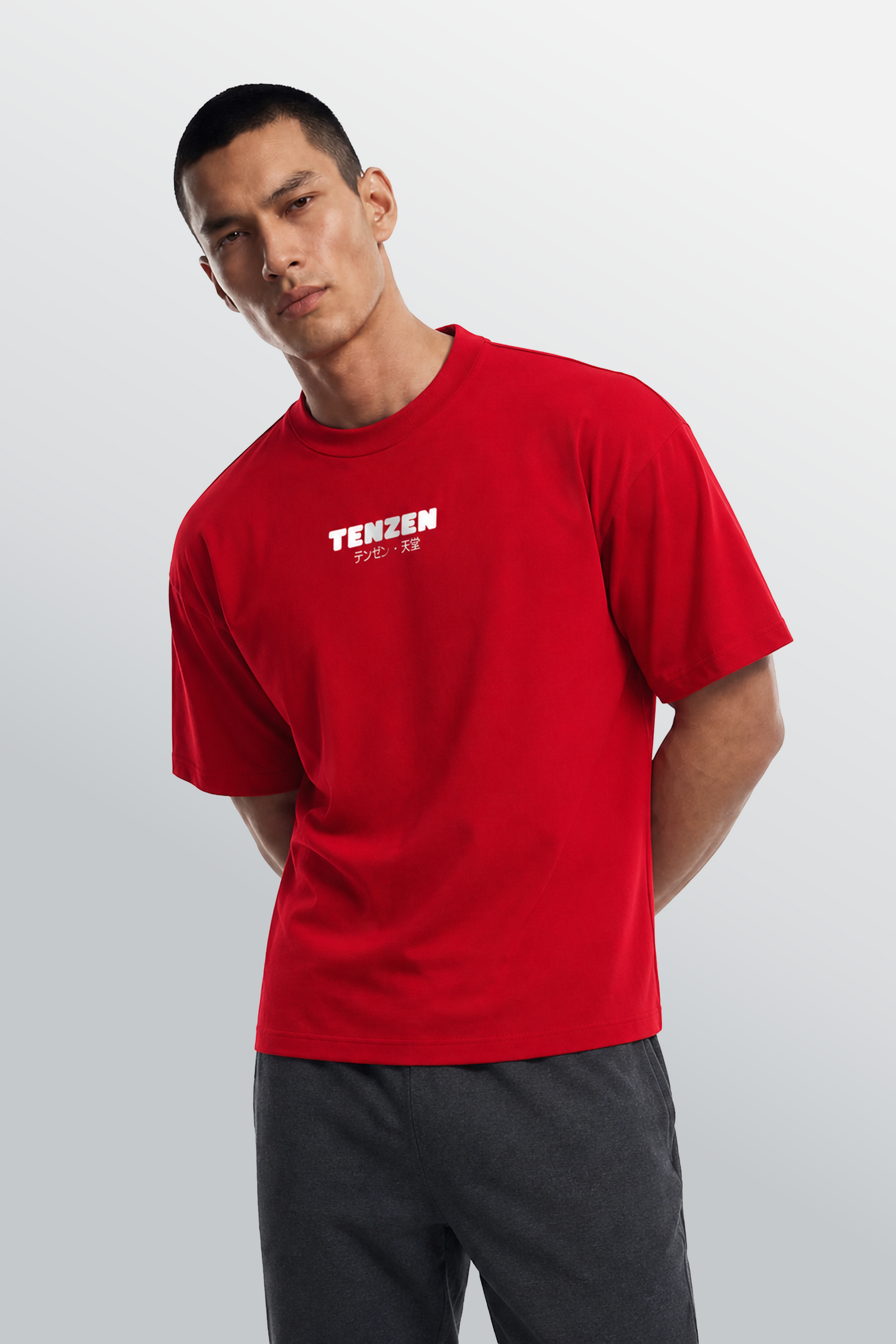 Crew Oversized Tee Red