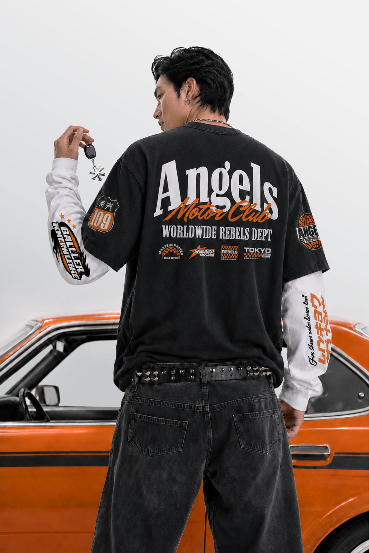 Shibuya Division Layered Tee Black