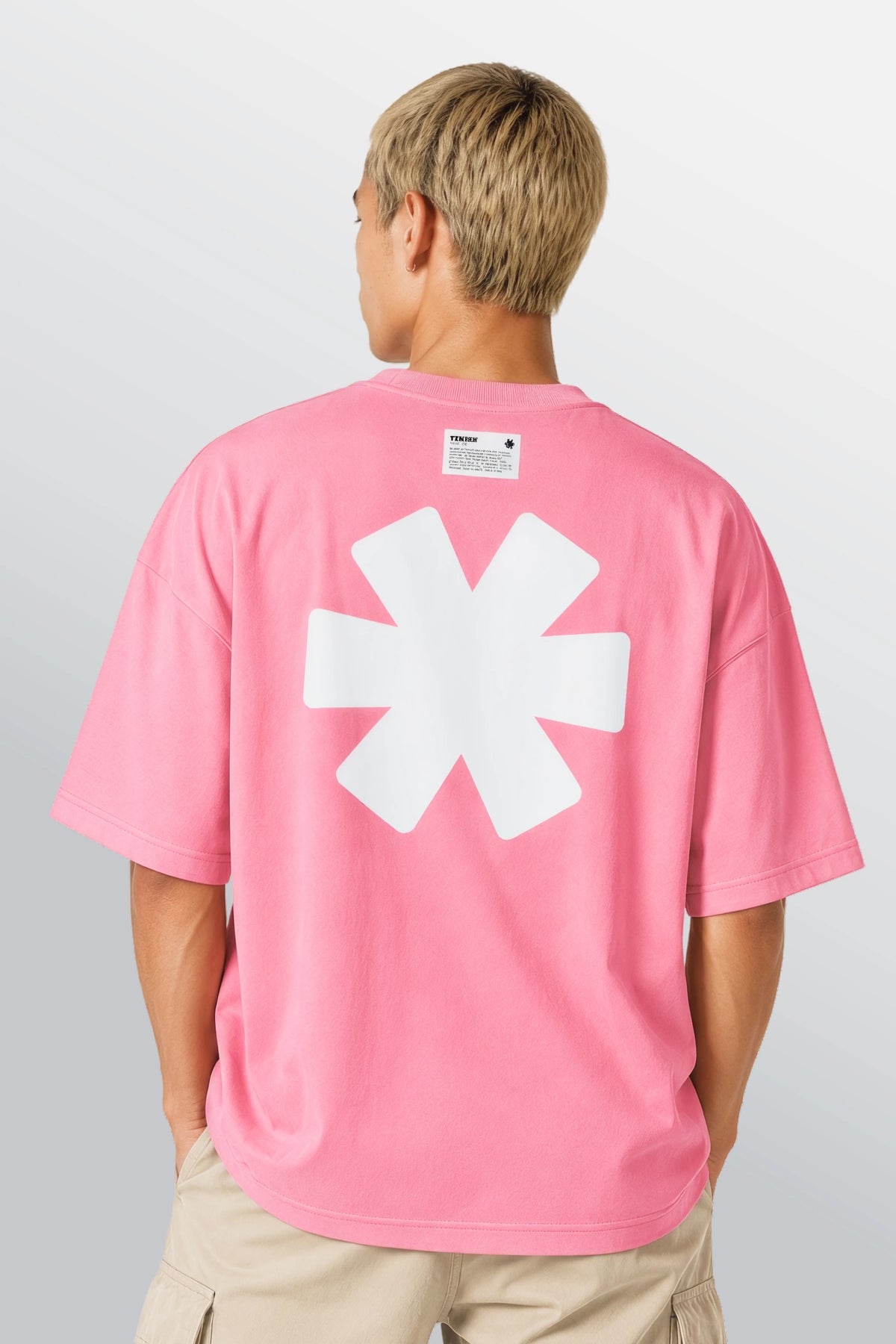 Crew Oversized Tee Pink