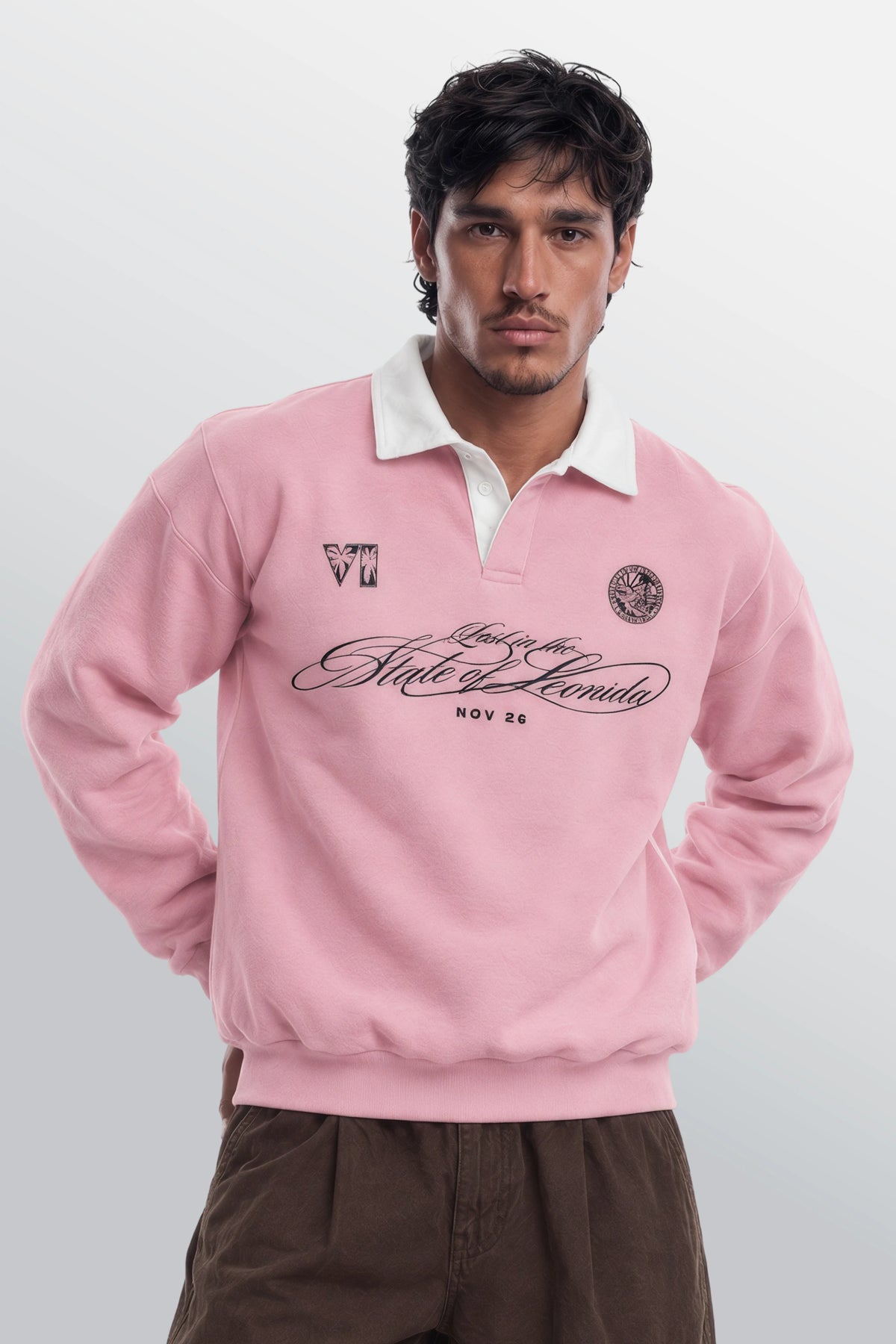 Jack Of Hearts Polo Sweatshirt Pink