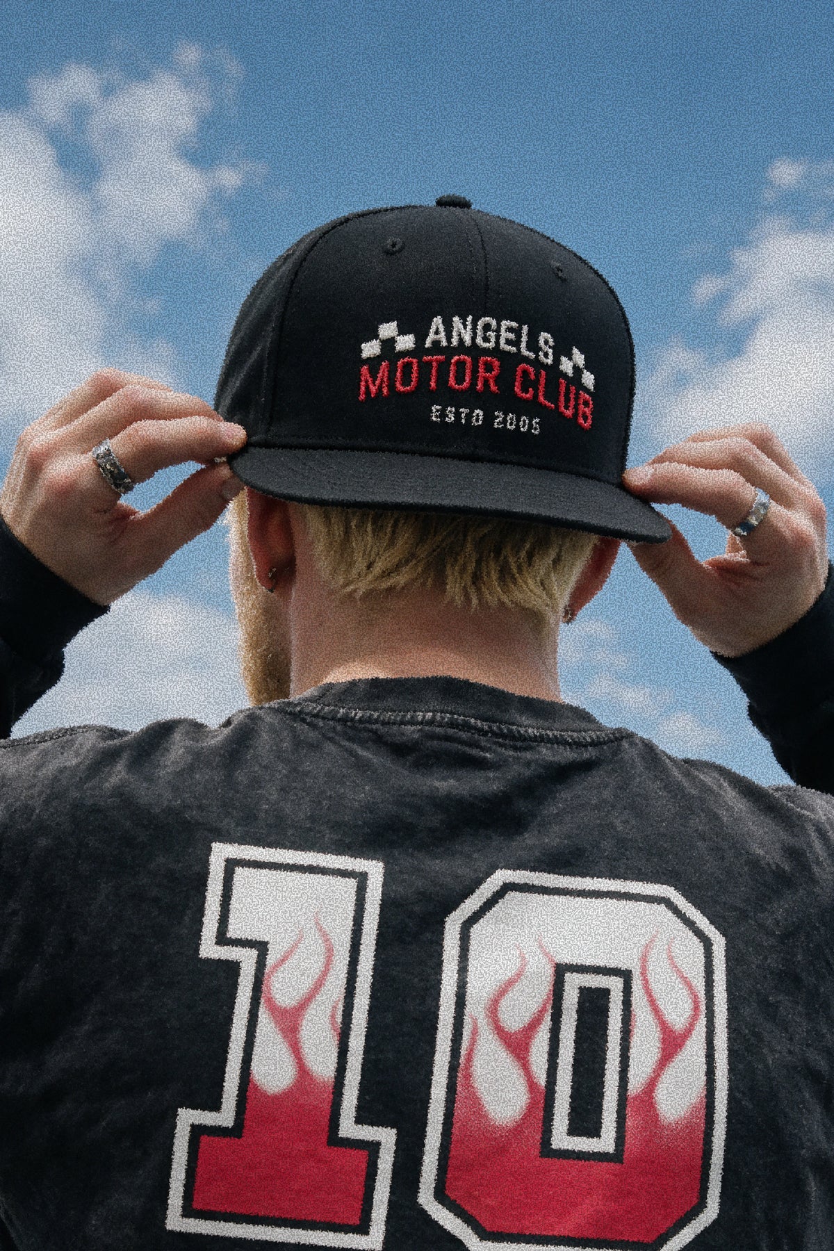 Angels Motor Club Snapback Cap Black