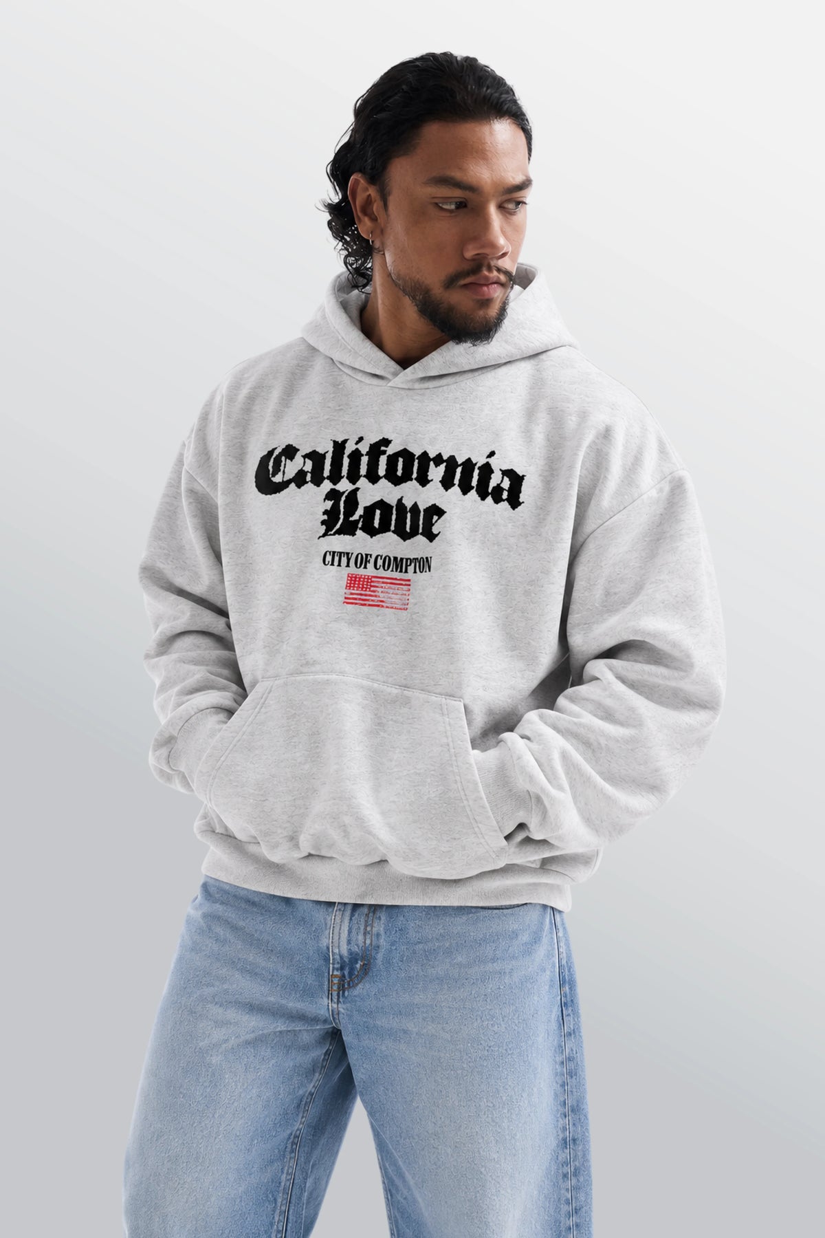 California Love Oversized Hoodie White