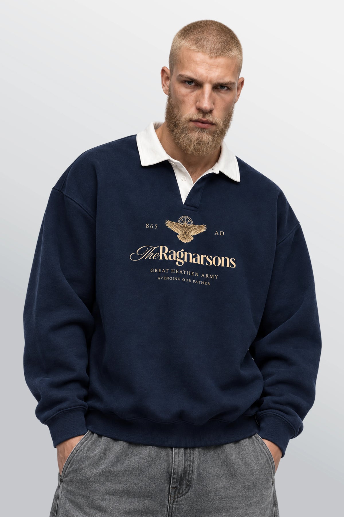 The Ragnarsons Polo Sweatshirt Navy