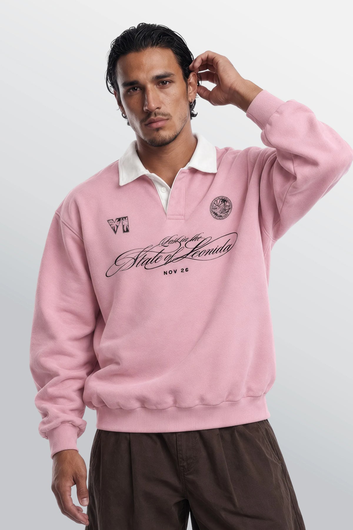 Jack Of Hearts Polo Sweatshirt Pink