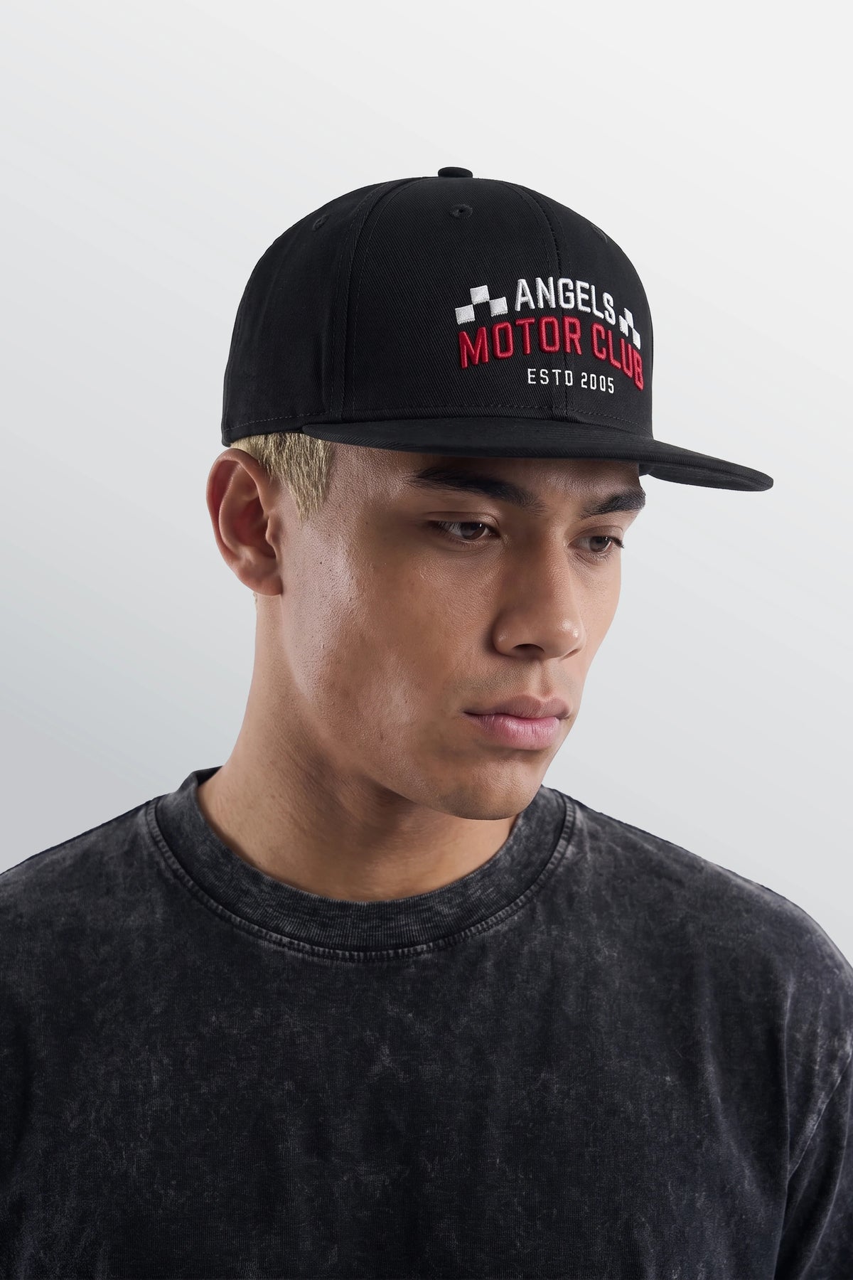 Angels Motor Club Snapback Cap Black