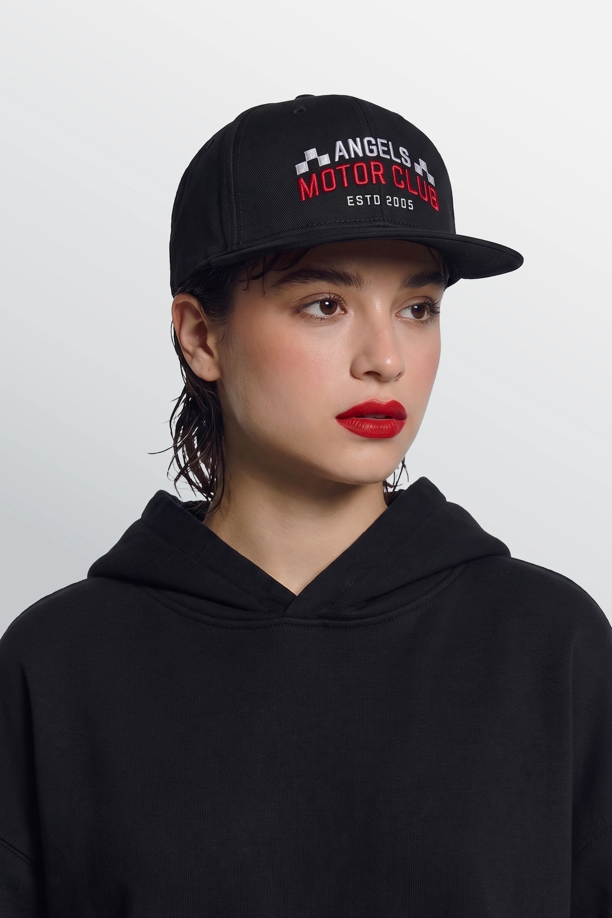 Angels Motor Club Snapback Cap Black