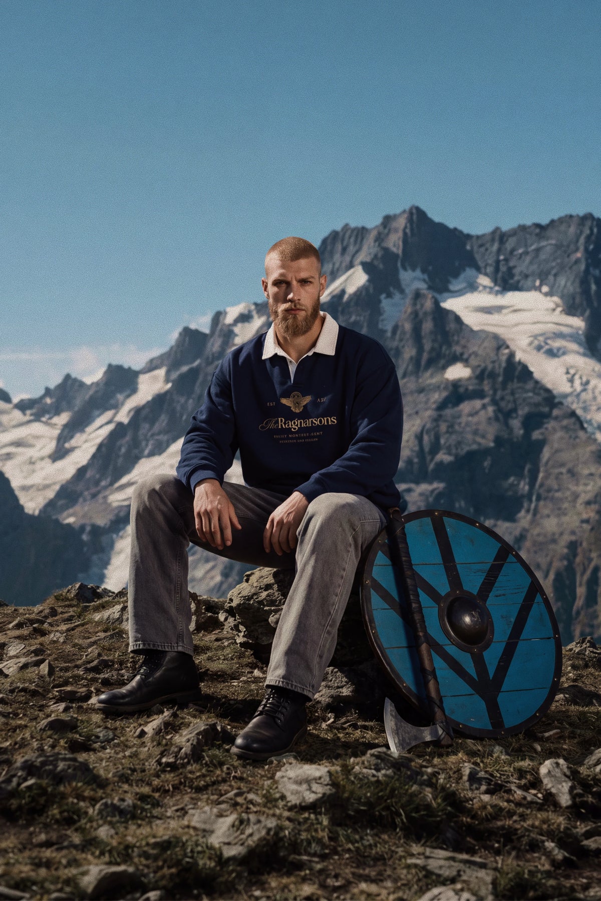 The Ragnarsons Polo Sweatshirt Navy